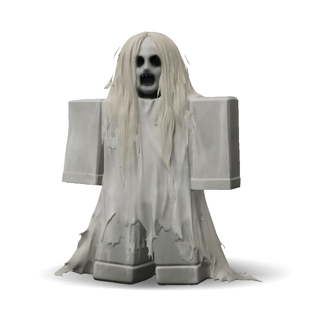 3D Model: blocky humanoid figure with long hair stone like body ...
